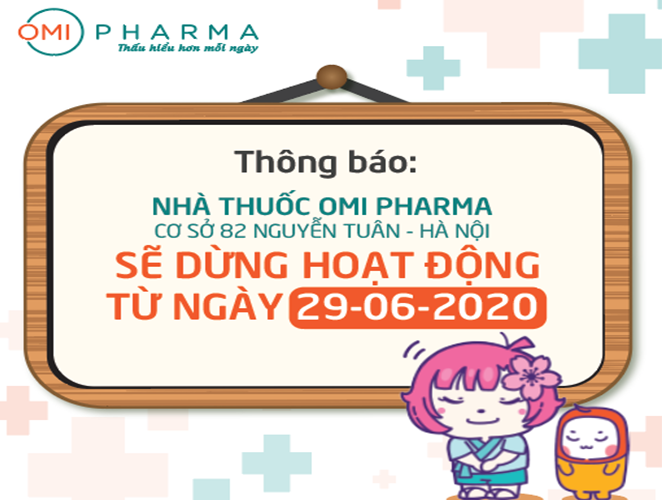 Omi Pharma thay đổi địa điểm kinh doanh, dừng hoạt động Cơ sở 2 tại 82 Nguyễn Tuân