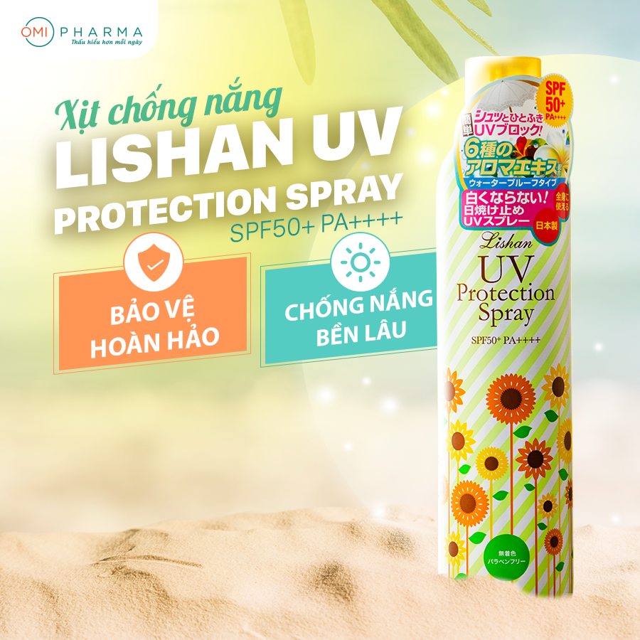 Xịt chống nắng Lishan UV Protection Spray số 1 Nhật Bản 2