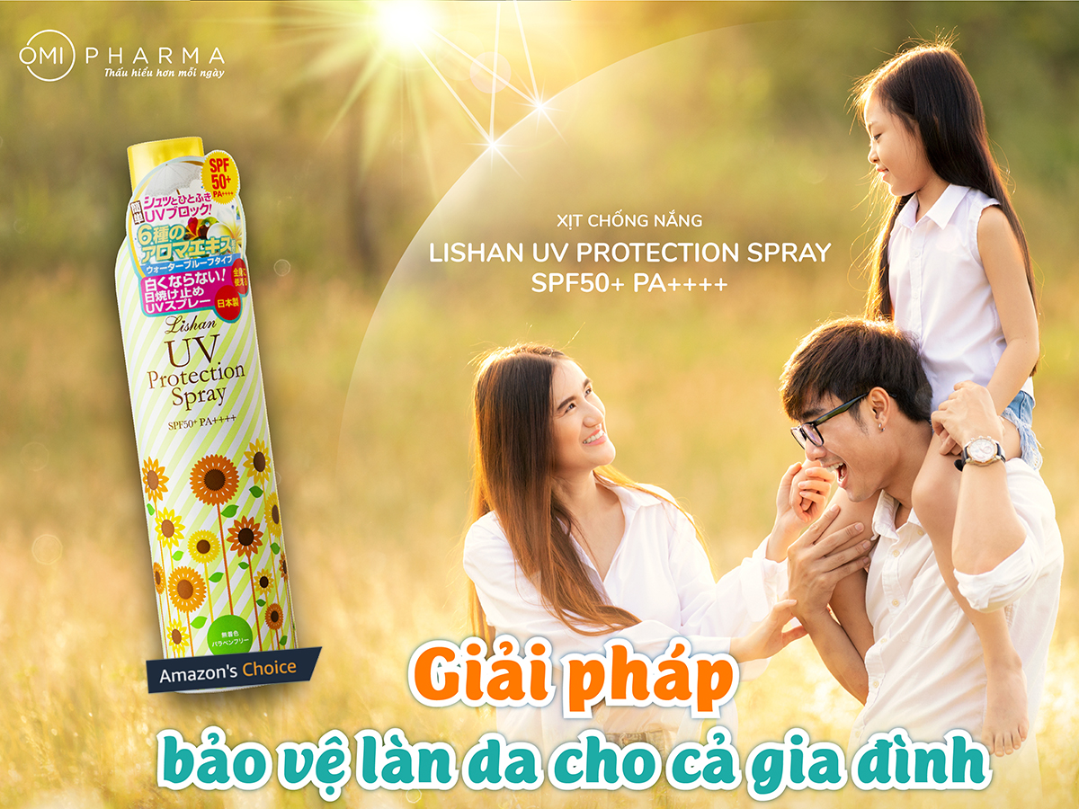 Xịt chống nắng Lishan UV Protection Spray số 1 Nhật Bản 1